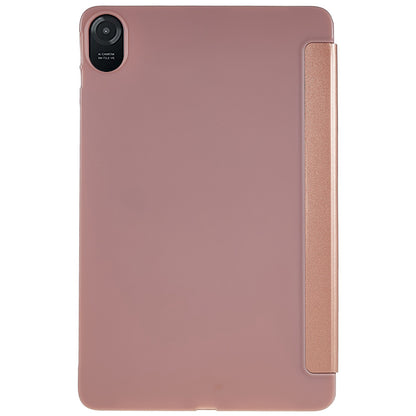 For Honor Pad 8 Protective Case Anti-drop PU Leather Cover with Tri-fold Stand Inner Honeycomb Heat Dissipation TPU Tablet Case