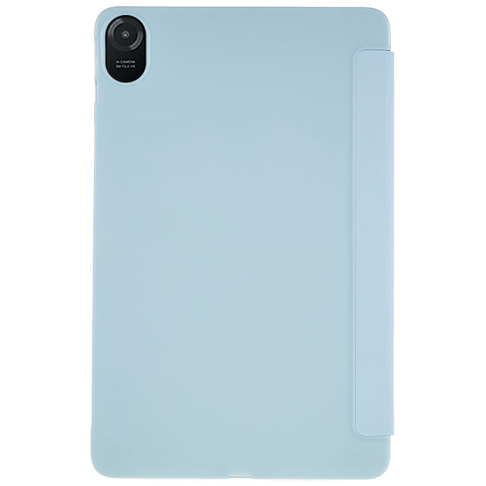 For Honor Pad 8 Protective Case Anti-drop PU Leather Cover with Tri-fold Stand Inner Honeycomb Heat Dissipation TPU Tablet Case