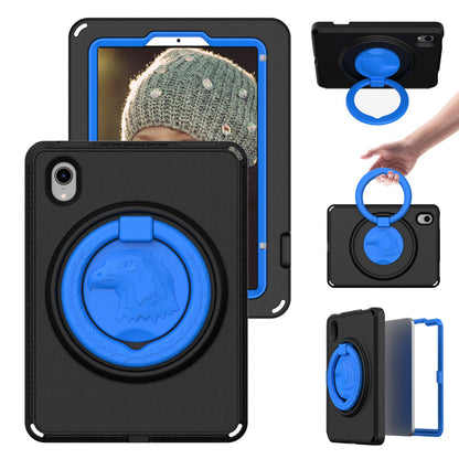 For iPad mini (2021) Portable EVA Case with Shoulder Strap / Waterproof Screen Protector Shockproof Tablet Kickstand Case