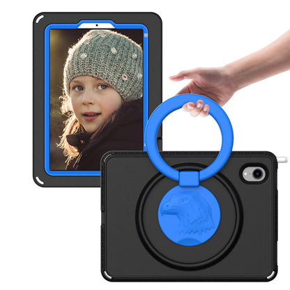 For iPad mini (2021) Portable EVA Case with Shoulder Strap / Waterproof Screen Protector Shockproof Tablet Kickstand Case