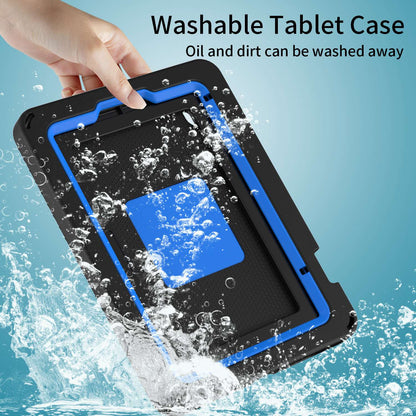 For iPad mini (2021) Portable EVA Case with Shoulder Strap / Waterproof Screen Protector Shockproof Tablet Kickstand Case