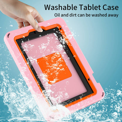 For iPad mini (2021) Portable EVA Case with Shoulder Strap / Waterproof Screen Protector Shockproof Tablet Kickstand Case