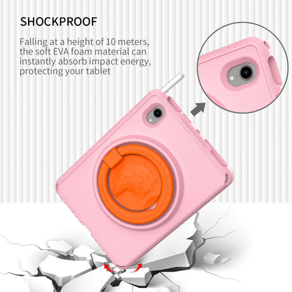 For iPad mini (2021) Portable EVA Case with Shoulder Strap / Waterproof Screen Protector Shockproof Tablet Kickstand Case