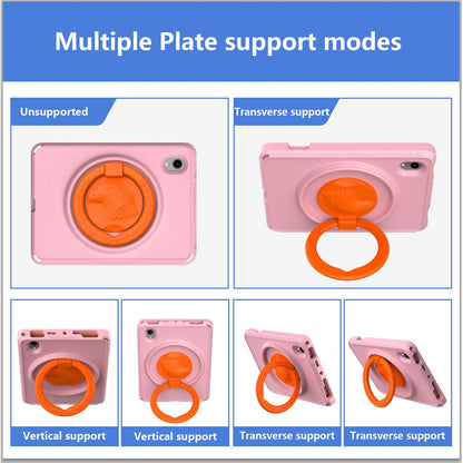 For iPad mini (2021) Portable EVA Case with Shoulder Strap / Waterproof Screen Protector Shockproof Tablet Kickstand Case