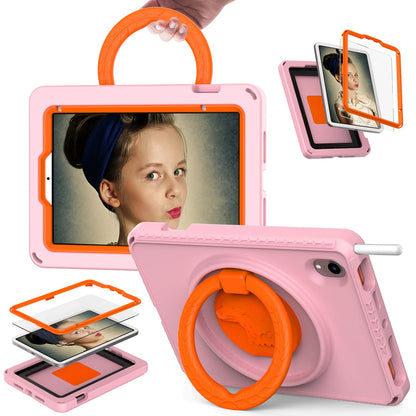 For iPad mini (2021) Portable EVA Case with Shoulder Strap / Waterproof Screen Protector Shockproof Tablet Kickstand Case