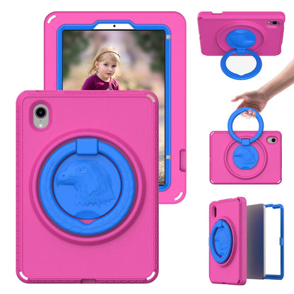 For iPad mini (2021) Portable EVA Case with Shoulder Strap / Waterproof Screen Protector Shockproof Tablet Kickstand Case