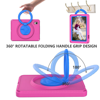 For iPad mini (2021) Portable EVA Case with Shoulder Strap / Waterproof Screen Protector Shockproof Tablet Kickstand Case