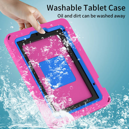 For iPad mini (2021) Portable EVA Case with Shoulder Strap / Waterproof Screen Protector Shockproof Tablet Kickstand Case