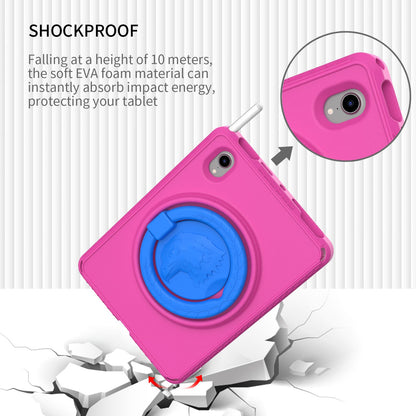 For iPad mini (2021) Portable EVA Case with Shoulder Strap / Waterproof Screen Protector Shockproof Tablet Kickstand Case