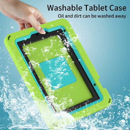 For iPad mini (2021) Portable EVA Case with Shoulder Strap / Waterproof Screen Protector Shockproof Tablet Kickstand Case