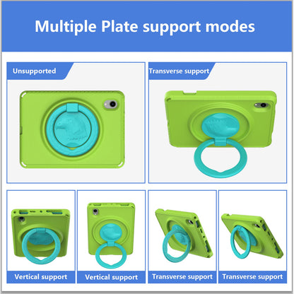 For iPad mini (2021) Portable EVA Case with Shoulder Strap / Waterproof Screen Protector Shockproof Tablet Kickstand Case