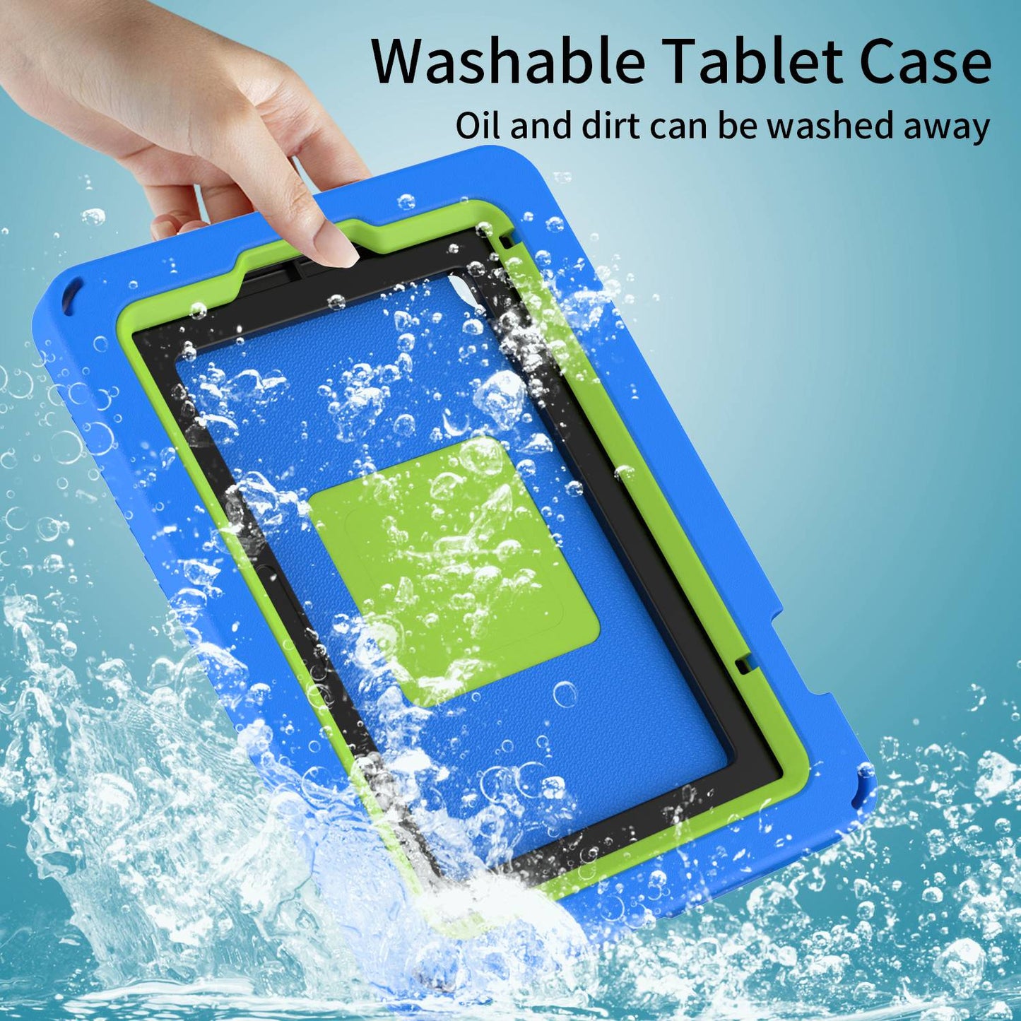 For iPad mini (2021) Portable EVA Case with Shoulder Strap / Waterproof Screen Protector Shockproof Tablet Kickstand Case