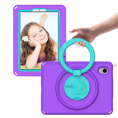 For iPad mini (2021) Portable EVA Case with Shoulder Strap / Waterproof Screen Protector Shockproof Tablet Kickstand Case
