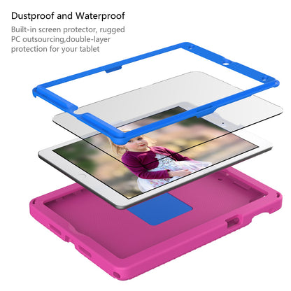 For iPad 10.2 (2019) / (2021) / (2020)  /  Air 10.5 inch (2019) Anti-scratch EVA Case with Shoulder Strap / Waterproof Screen Protector Shockproof Cover Portable Tablet Case