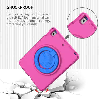 For iPad 10.2 (2019) / (2021) / (2020)  /  Air 10.5 inch (2019) Anti-scratch EVA Case with Shoulder Strap / Waterproof Screen Protector Shockproof Cover Portable Tablet Case