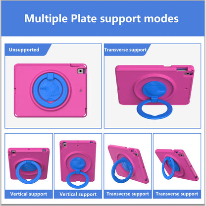 For iPad 10.2 (2019) / (2021) / (2020)  /  Air 10.5 inch (2019) Anti-scratch EVA Case with Shoulder Strap / Waterproof Screen Protector Shockproof Cover Portable Tablet Case