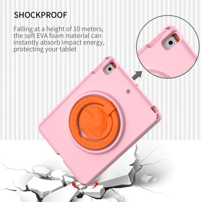 For iPad 10.2 (2019) / (2021) / (2020)  /  Air 10.5 inch (2019) Anti-scratch EVA Case with Shoulder Strap / Waterproof Screen Protector Shockproof Cover Portable Tablet Case