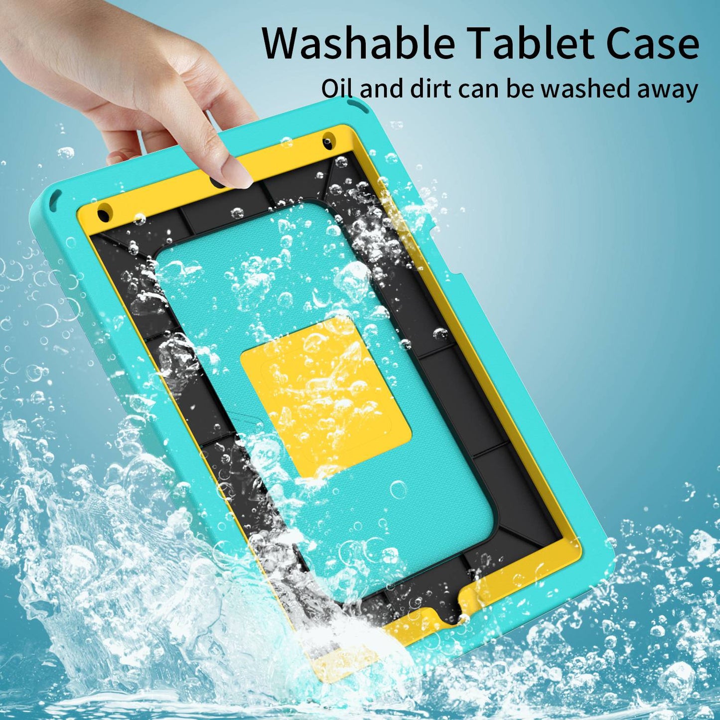 For iPad 10.2 (2019) / (2021) / (2020)  /  Air 10.5 inch (2019) Anti-scratch EVA Case with Shoulder Strap / Waterproof Screen Protector Shockproof Cover Portable Tablet Case