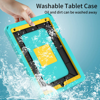 For iPad 10.2 (2019) / (2021) / (2020)  /  Air 10.5 inch (2019) Anti-scratch EVA Case with Shoulder Strap / Waterproof Screen Protector Shockproof Cover Portable Tablet Case