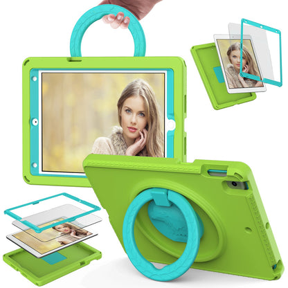 For iPad 10.2 (2019) / (2021) / (2020)  /  Air 10.5 inch (2019) Anti-scratch EVA Case with Shoulder Strap / Waterproof Screen Protector Shockproof Cover Portable Tablet Case