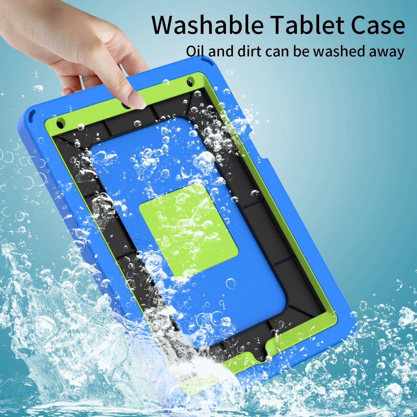 For iPad 10.2 (2019) / (2021) / (2020)  /  Air 10.5 inch (2019) Anti-scratch EVA Case with Shoulder Strap / Waterproof Screen Protector Shockproof Cover Portable Tablet Case