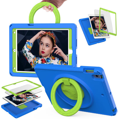 For iPad 10.2 (2019) / (2021) / (2020)  /  Air 10.5 inch (2019) Anti-scratch EVA Case with Shoulder Strap / Waterproof Screen Protector Shockproof Cover Portable Tablet Case