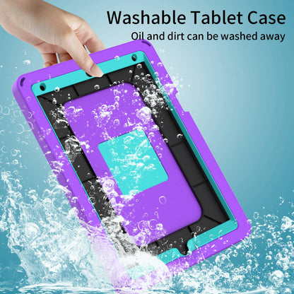 For iPad 10.2 (2019) / (2021) / (2020)  /  Air 10.5 inch (2019) Anti-scratch EVA Case with Shoulder Strap / Waterproof Screen Protector Shockproof Cover Portable Tablet Case