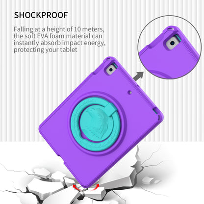 For iPad 10.2 (2019) / (2021) / (2020)  /  Air 10.5 inch (2019) Anti-scratch EVA Case with Shoulder Strap / Waterproof Screen Protector Shockproof Cover Portable Tablet Case