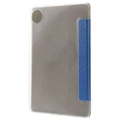 For Huawei MatePad Pro 11 (2022) Silk Texture Protective Case PU Leather Tri-fold Stand Folio Cover