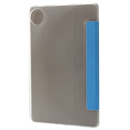 For Huawei MatePad Pro 11 (2022) Silk Texture Protective Case PU Leather Tri-fold Stand Folio Cover