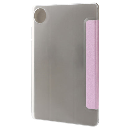 For Huawei MatePad Pro 11 (2022) Silk Texture Protective Case PU Leather Tri-fold Stand Folio Cover