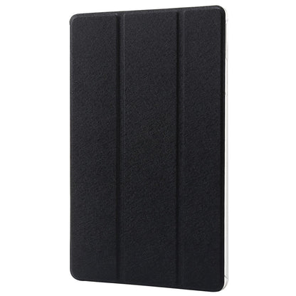 For Huawei MatePad Pro 11 (2022) Silk Texture Protective Case PU Leather Tri-fold Stand Folio Cover