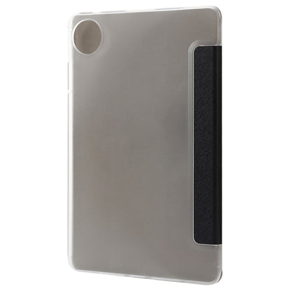 For Huawei MatePad Pro 11 (2022) Silk Texture Protective Case PU Leather Tri-fold Stand Folio Cover