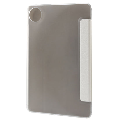 For Huawei MatePad Pro 11 (2022) Silk Texture Protective Case PU Leather Tri-fold Stand Folio Cover