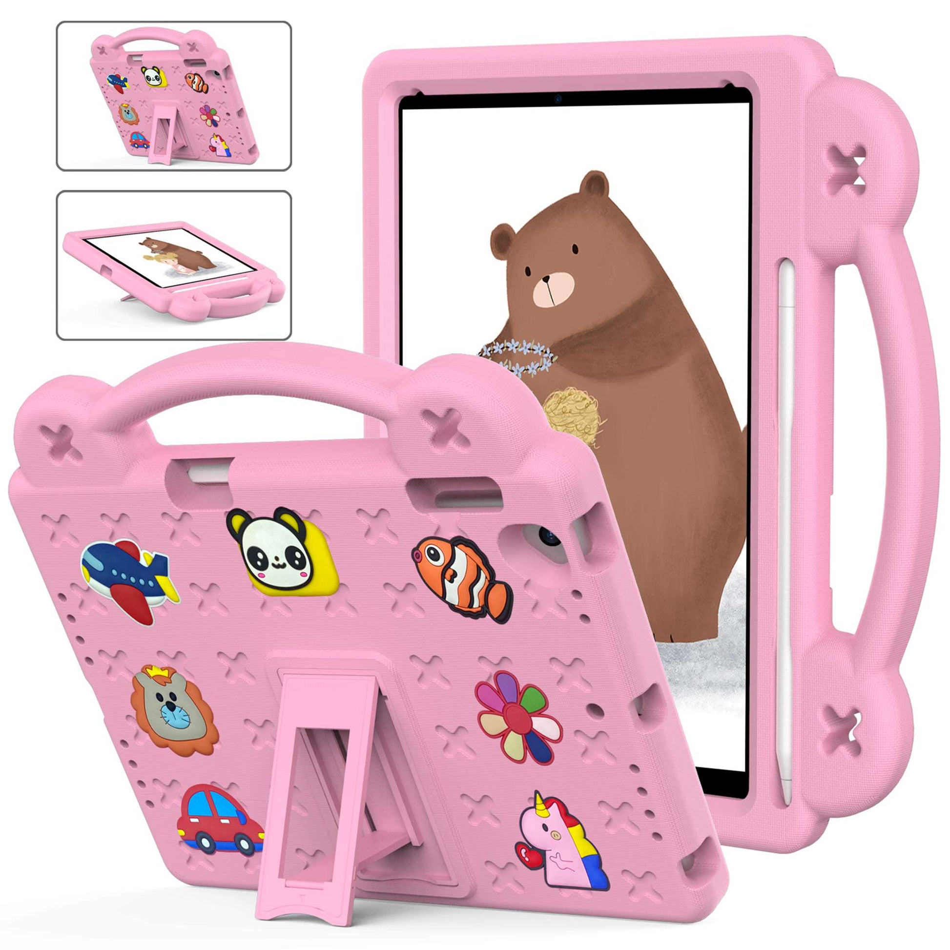 For iPad Air 2 / Air (2013)  /  9.7-inch (2017) / (2018) Anti-Scratch EVA Case Protective Tablet Cover Portable Case with Kickstand