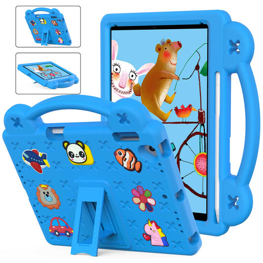 For iPad Air 2 / Air (2013)  /  9.7-inch (2017) / (2018) Anti-Scratch EVA Case Protective Tablet Cover Portable Case with Kickstand