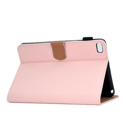 For iPad mini (2019) 7.9 inch / iPad mini 4 / 3 / 2 / 1 Solid Color Tablet Case PU Leather Card Holder Full Protection Cover with Adjustable Stand
