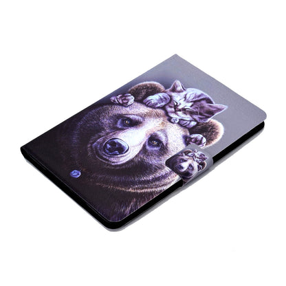For iPad Mini 1 / 2 / 3 / 4 / mini (2019) 7.9 inch Pattern Printing Magnetic Flip Case PU Leather Folding Folio Stand Cover with Card Slots