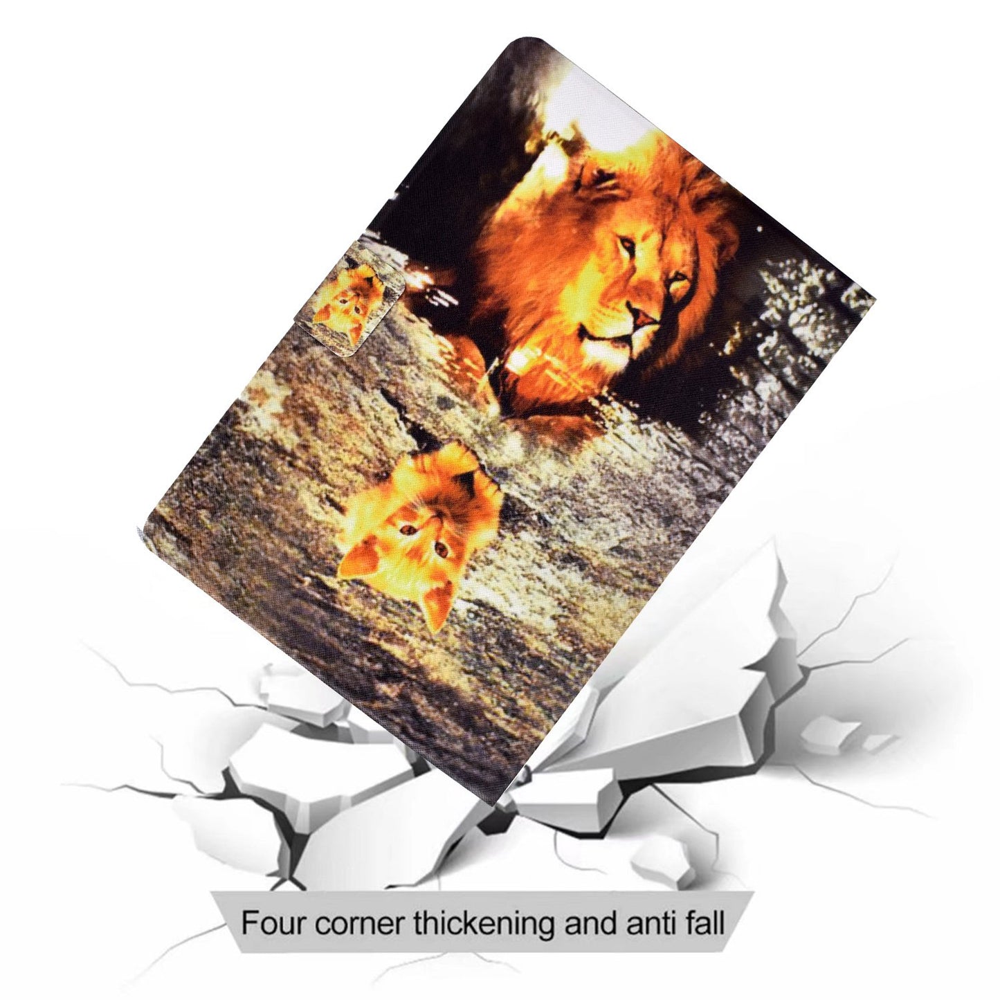 For iPad Mini 1 / 2 / 3 / 4 / mini (2019) 7.9 inch Pattern Printing Magnetic Flip Case PU Leather Folding Folio Stand Cover with Card Slots