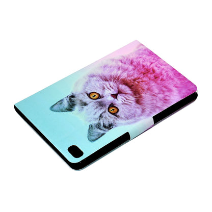 For iPad Mini 1 / 2 / 3 / 4 / mini (2019) 7.9 inch Pattern Printing Magnetic Flip Case PU Leather Folding Folio Stand Cover with Card Slots
