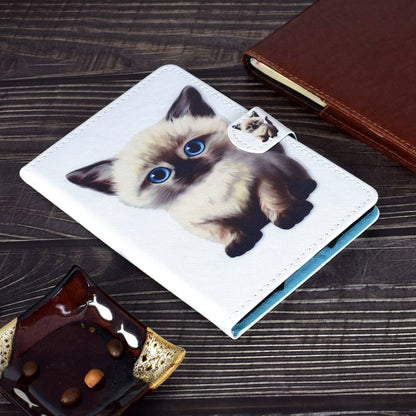 For Amazon Fire HD 10 (2015)  /  (2017)  /  (2019) Shockproof Case Stitched Leather Cover Pattern Printed Magnetic Closure Tablet Case with Stand  /  Card Slots