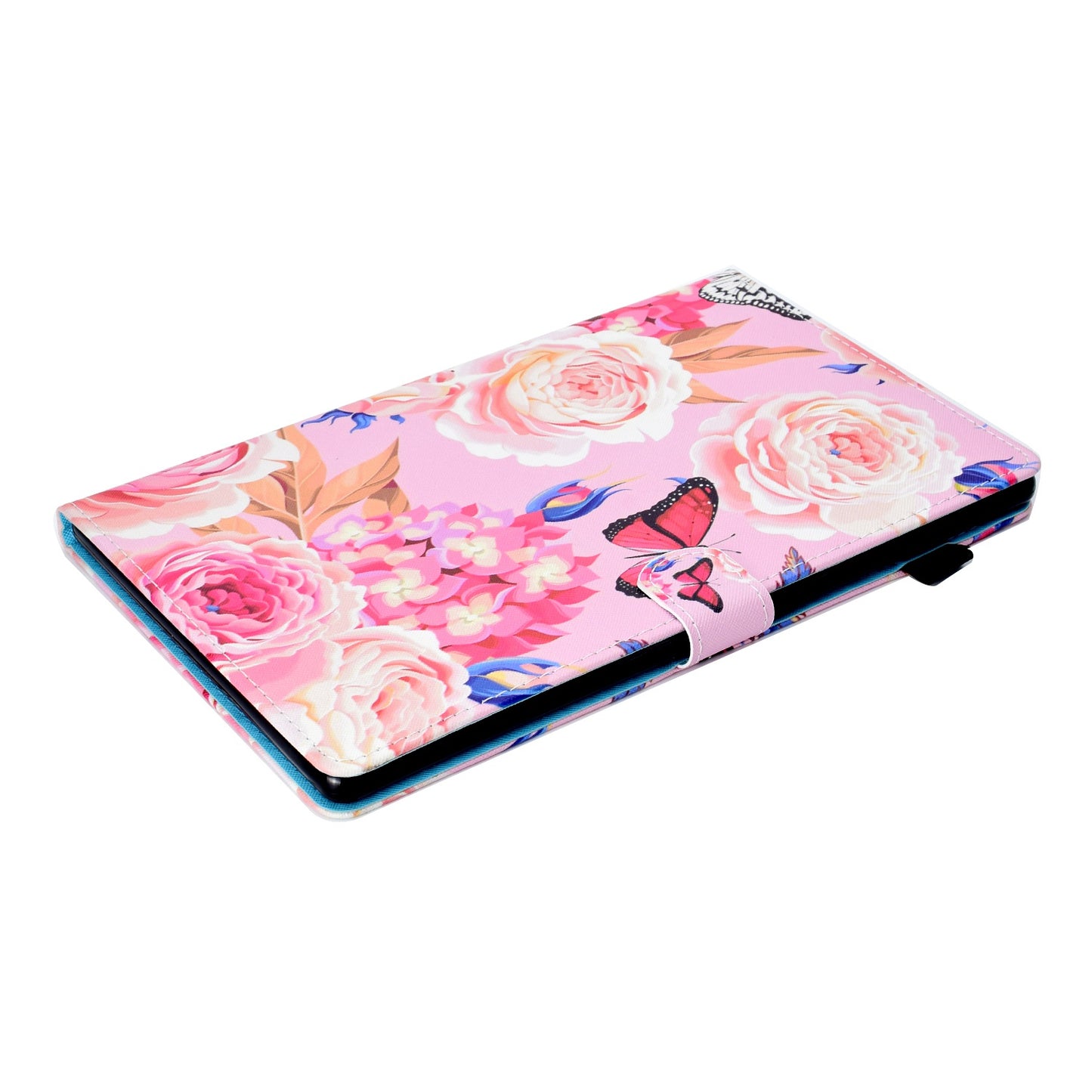 For Amazon Fire HD 10 (2015)  /  (2017)  /  (2019) Shockproof Case Stitched Leather Cover Pattern Printed Magnetic Closure Tablet Case with Stand  /  Card Slots