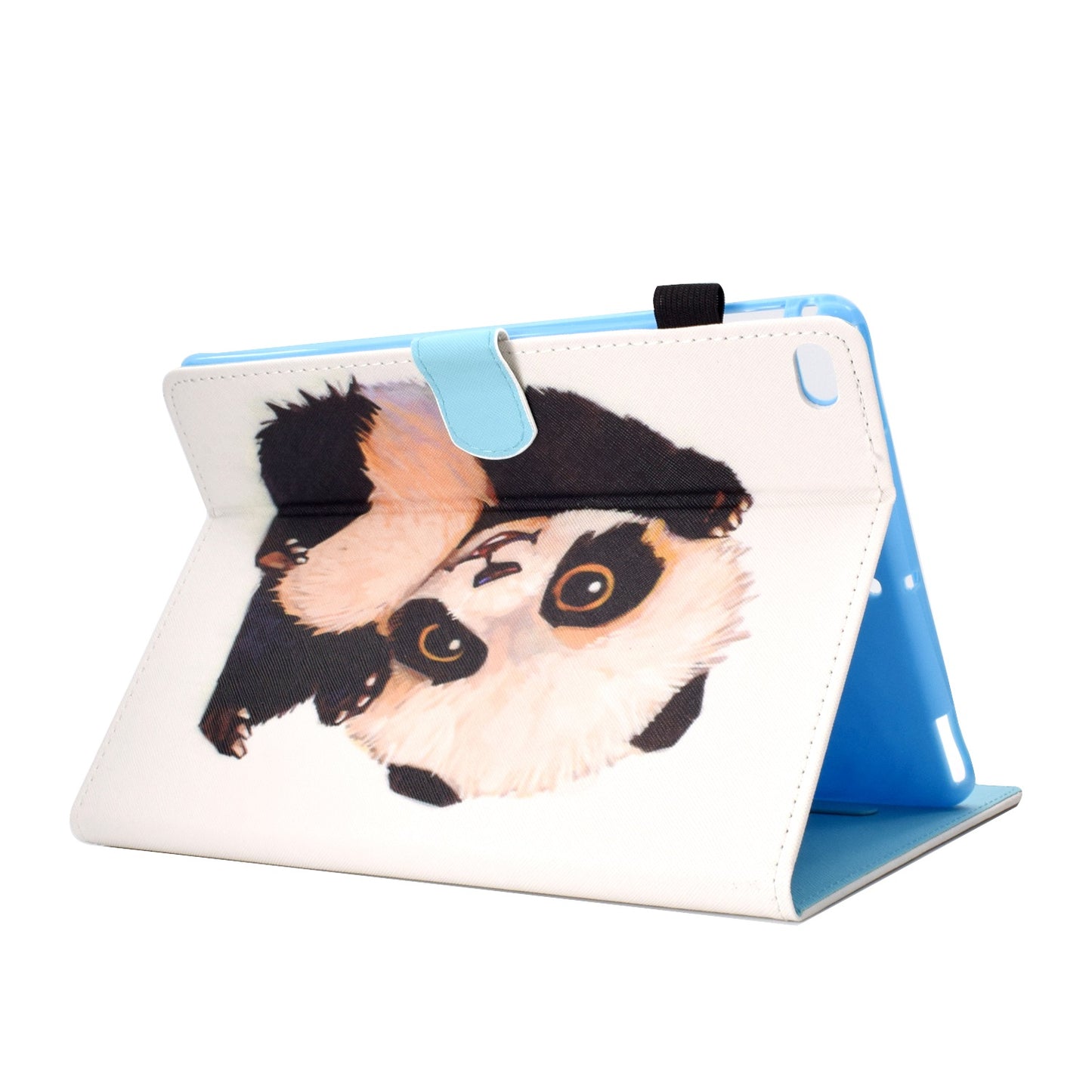 For iPad Air (2013) / Air 2 / iPad 9.7-inch (2017) / (2018) PU Leather Tablet Case Stitching Pattern Printing Stand Cover with Card Holder