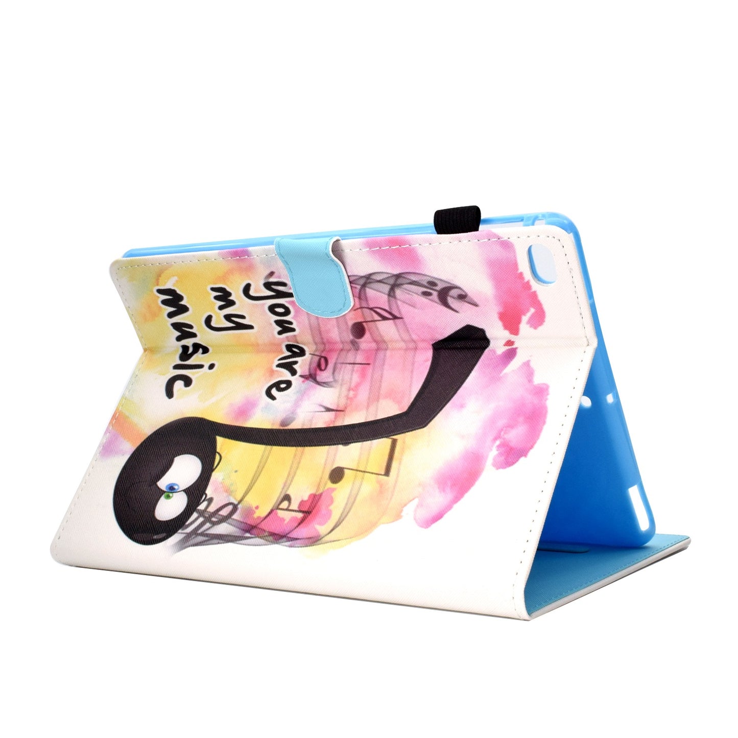 For iPad Air (2013) / Air 2 / iPad 9.7-inch (2017) / (2018) PU Leather Tablet Case Stitching Pattern Printing Stand Cover with Card Holder