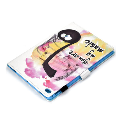For iPad Air (2013) / Air 2 / iPad 9.7-inch (2017) / (2018) PU Leather Tablet Case Stitching Pattern Printing Stand Cover with Card Holder