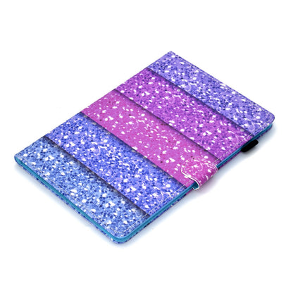 For iPad Air (2013) / Air 2 / iPad 9.7-inch (2017) / (2018) PU Leather Tablet Case Stitching Pattern Printing Stand Cover with Card Holder
