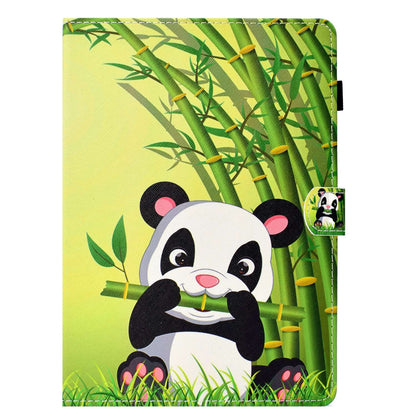 For iPad Air (2013) / Air 2 / iPad 9.7-inch (2017) / (2018) PU Leather Tablet Case Stitching Pattern Printing Stand Cover with Card Holder