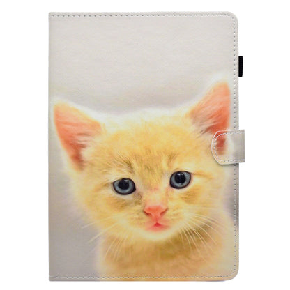 For iPad Air (2013) / Air 2 / iPad 9.7-inch (2017) / (2018) PU Leather Tablet Case Stitching Pattern Printing Stand Cover with Card Holder