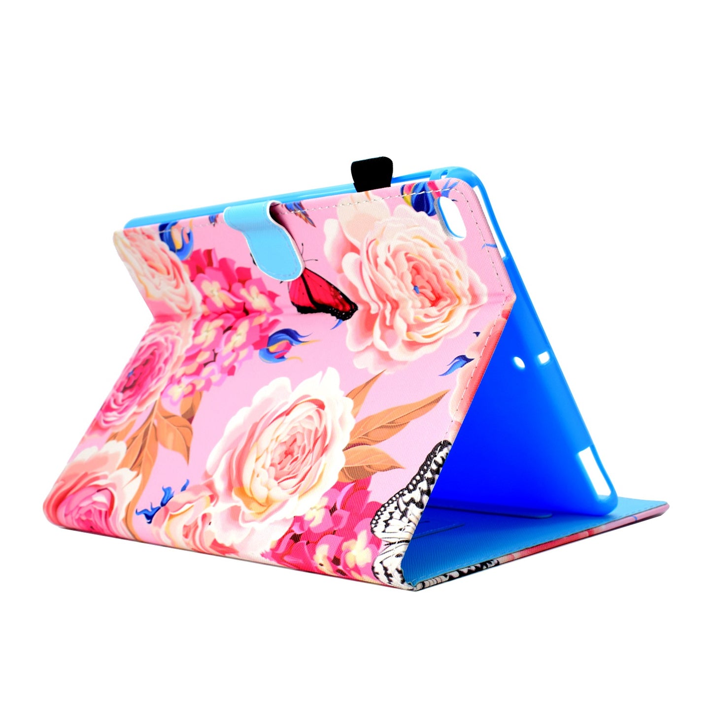 For iPad Air (2013) / Air 2 / iPad 9.7-inch (2017) / (2018) PU Leather Tablet Case Stitching Pattern Printing Stand Cover with Card Holder