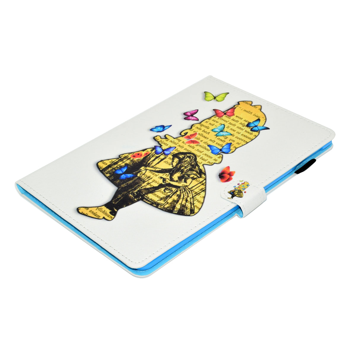 For iPad Air (2013) / Air 2 / iPad 9.7-inch (2017) / (2018) PU Leather Tablet Case Stitching Pattern Printing Stand Cover with Card Holder